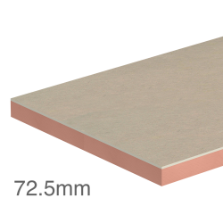 Single Board 72.5mm Kingspan Kooltherm K118 Insulated Plasterboard (60mm phenolic insulation and 12.5mm plasterboard) Single Board 72.5mm Kingspan Kooltherm K118 Insulated Plasterboard (60mm phenolic insulation and 12.5mm plasterboard)
