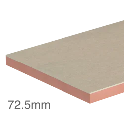 Single Board 72.5mm Kingspan Kooltherm K118 Insulated Plasterboard (60mm phenolic insulation and 12.5mm plasterboard)
