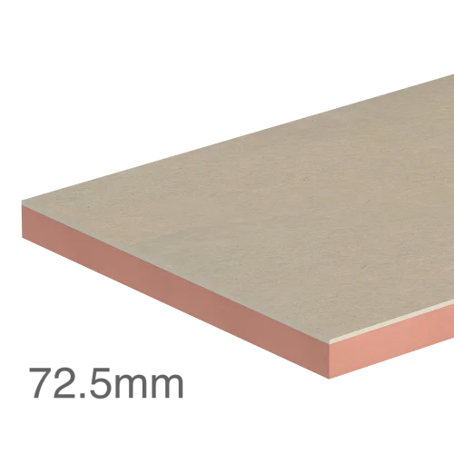 72.5mm Kingspan Kooltherm K118 Insulated Plasterboard (60mm phenolic insulation and 12.5mm plasterboard) - pack of 11 72.5mm Kingspan Kooltherm K118 Insulated Plasterboard (60mm phenolic insulation and 12.5mm plasterboard) - pack of 11