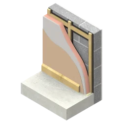 Single Board 82.5mm Kingspan Kooltherm K118 Insulated Plasterboard (70mm phenolic insulation and 12.5mm plasterboard)