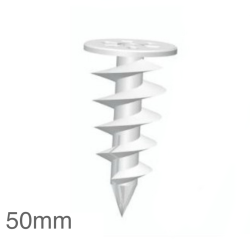 50mm Screwed-in Helical Fastener for Polystyrene Insulation WK-DS  (pack of 10) 50mm Screwed-in Helical Fastener for Polystyrene Insulation WK-DS  (pack of 10)