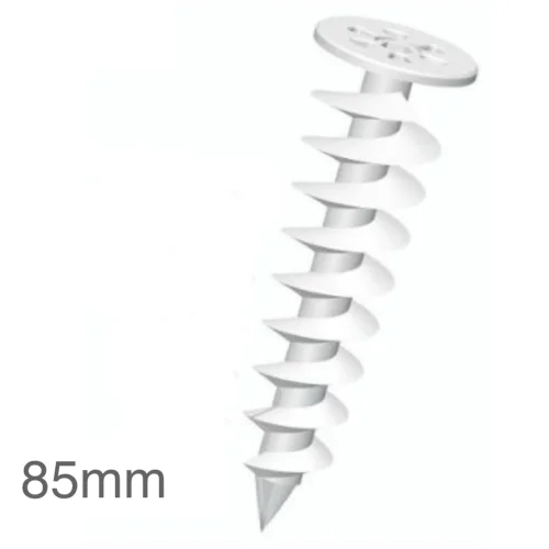 85mm Screwed-in Helical Fastener for Polystyrene Insulation WK-DS (pack of 10) 85mm Screwed-in Helical Fastener for Polystyrene Insulation WK-DS (pack of 10)