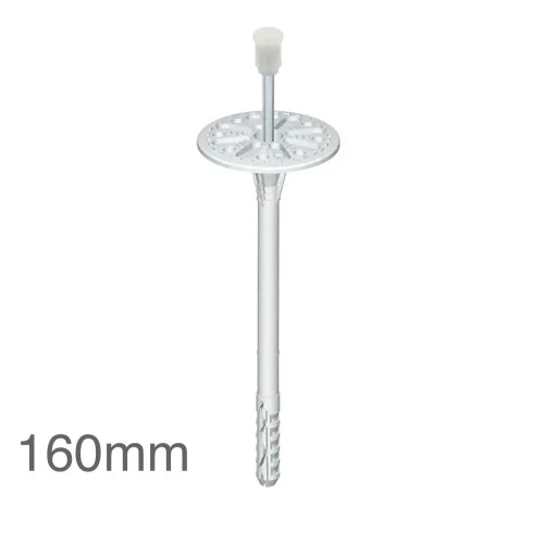 160mm Universal Insulation Panel Fixing with Metal Pin LMX10 (pack of 200) 160mm Universal Insulation Panel Fixing with Metal Pin LMX10 (pack of 200)