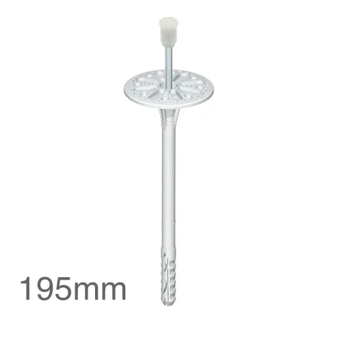 195mm Universal Insulation Panel Fixing with Metal Pin LMX10 (pack of 200) 195mm Universal Insulation Panel Fixing with Metal Pin LMX10 (pack of 200)