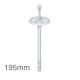 195mm Universal Insulation Panel Fixing with Metal Pin LMX10 (pack of 200)