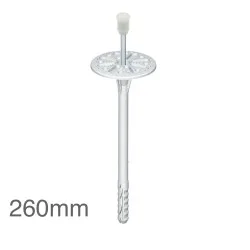 260mm Universal Insulation Panel Fixing with Metal Pin LMX10 (pack of 100)