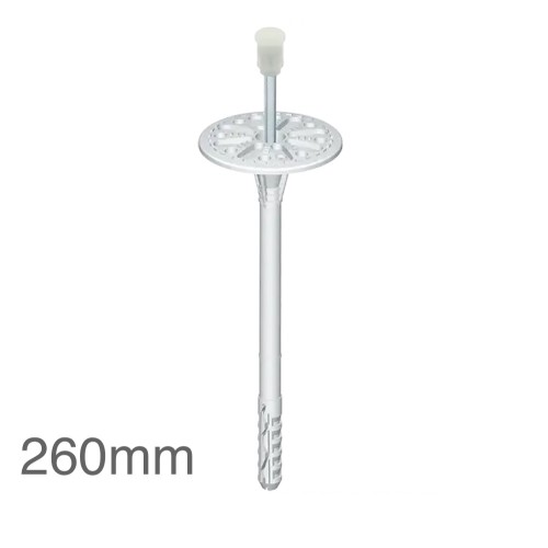 260mm Universal Insulation Panel Fixing with Metal Pin LMX10 (pack of 100)