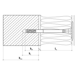 70mm Universal Insulation Panel Fixing with Metal Pin LMX10 (pack of 200) 70mm Universal Insulation Panel Fixing with Metal Pin LMX10 (pack of 200)