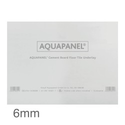 6mm Knauf Aquapanel Floor Tile Underlay Cement Board - 900mm x 1200mm