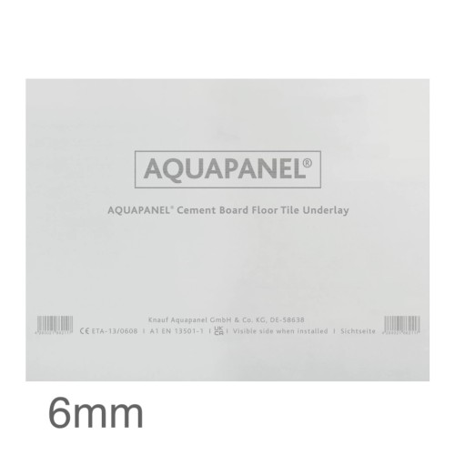 6mm Knauf Aquapanel Floor Tile Underlay Cement Board - 900mm x 1200mm