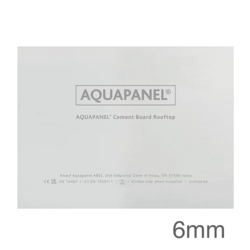 6mm Knauf Rooftop Aquapanel Cement Board - 900mm x 2400mm 6mm Knauf Rooftop Aquapanel Cement Board - 900mm x 2400mm