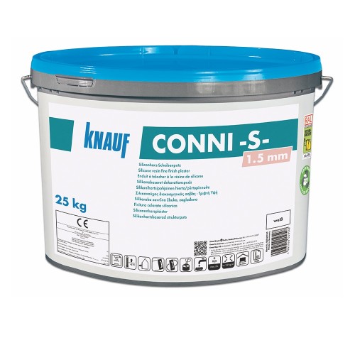 Knauf Conni S - Silicone Resin Render - Stone Texture 1.5mm Grain - 25kg tub Knauf Conni S - Silicone Resin Render - Stone Texture 1.5mm Grain - 25kg tub