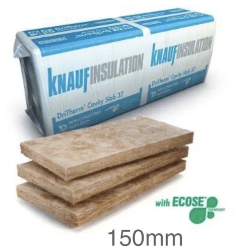 150mm DriTherm 37 Standard Cavity Slab Knauf (pack of 8) 150mm DriTherm 37 Standard Cavity Slab Knauf (pack of 8)
