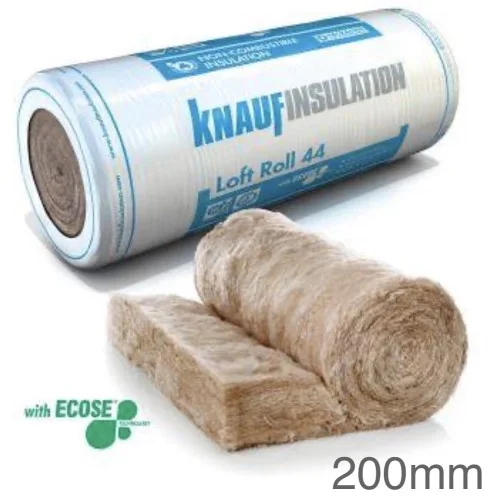200mm Earthwool Loft Roll 44 (Combi-cut) 200mm Earthwool Loft Roll 44 (Combi-cut)
