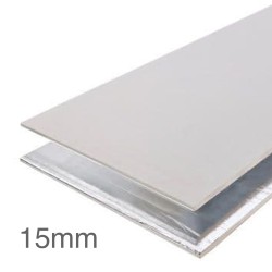 15mm Knauf Vapour Panel - Foil Backed Plasterboard - 1200mm x 2400mm 15mm Knauf Vapour Panel - Foil Backed Plasterboard - 1200mm x 2400mm