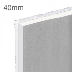 40mm Knauf EPS Thermal Laminate Insulation Board - (30.5mm EPS and 9.5mm Plasterboard) 40mm Knauf EPS Thermal Laminate Insulation Board - (30.5mm EPS and 9.5mm Plasterboard)