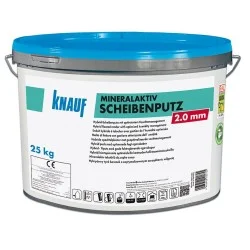 Knauf MineralAktiv Scheibenputz - Mineral Render - Stone Texture 2.0mm Grain - 25kg tub