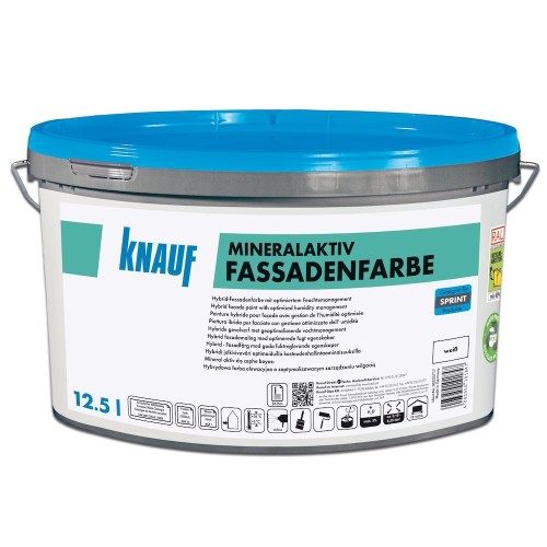 Knauf MineralAktiv Fassadenfarbe - MineralAktiv Facade Paint - 12.5 litre tub Knauf MineralAktiv Fassadenfarbe - MineralAktiv Facade Paint - 12.5 litre tub