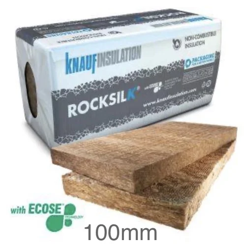 100mm Rocksilk RS100 Universal Insulation Slab Knauf (pack of 3) 100mm Rocksilk RS100 Universal Insulation Slab Knauf (pack of 3)