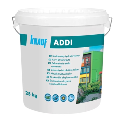 Knauf ADDI S - Acrylic Render - Stone Texture 1.5mm Grain - 25kg tub Knauf ADDI S - Acrylic Render - Stone Texture 1.5mm Grain - 25kg tub