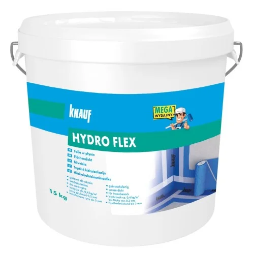 Knauf Hydro Flex Liquid Foil Waterproof Tanking Membrane - 15 Kg Knauf Hydro Flex Liquid Foil Waterproof Tanking Membrane - 15 Kg
