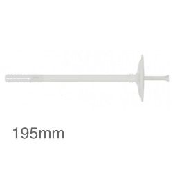 195mm Plastic Insulation Panel Fixings - pack of 250. 195mm Plastic Insulation Panel Fixings - pack of 250.