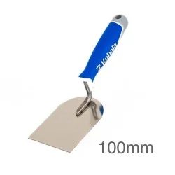 Kubala Stonework Trowel, 100mm Stainless Steel Blade with a Welded-on Soft Handle - MASTER LINE