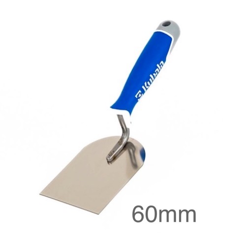 Kubala Stonework Trowel, 60mm Stainless Steel Blade with a Welded-on Soft Handle - MASTER LINE Kubala Stonework Trowel, 60mm Stainless Steel Blade with a Welded-on Soft Handle - MASTER LINE