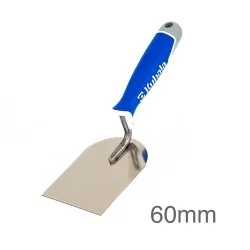 60mm Kubala Stucco Trowel - Stainless Steel Blade with a Welded-on Soft Handle