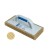 Kubala Plastic Float With X-Shaped Block Cut Washboy Sponge - for Cleaning Tiles - 140mm x 280mm