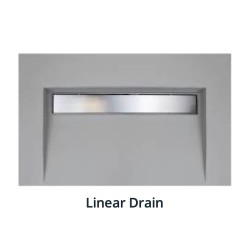 Marmox Multiboard Tileable Wall Hanging Basin - Linear Drain - 770mm x 485mm x 100mm