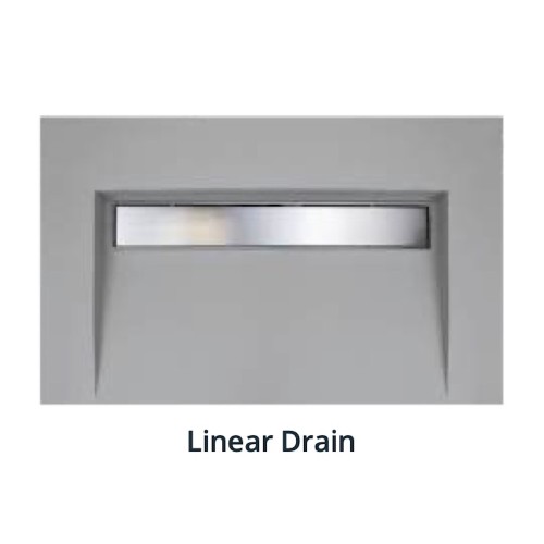 Marmox Multiboard Tileable Wall Hanging Basin - Linear Drain - 770mm x 485mm x 100mm