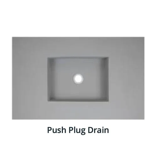 Marmox Multiboard Tileable Wall Hanging Basin - Push Plug Drain - 770mm x 485mm x 100mm Marmox Multiboard Tileable Wall Hanging Basin - Push Plug Drain - 770mm x 485mm x 100mm