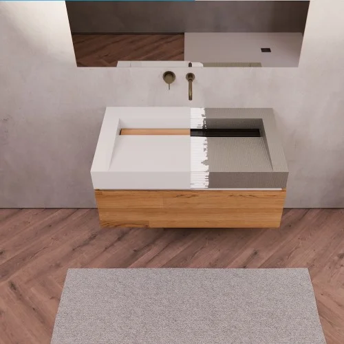 Marmox Multiboard Tileable Wall Hanging Basin - Push Plug Drain - 770mm x 485mm x 100mm Marmox Multiboard Tileable Wall Hanging Basin - Push Plug Drain - 770mm x 485mm x 100mm