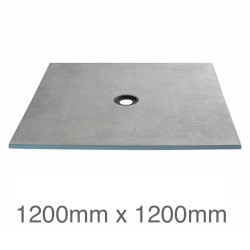 Marmox Showerlay Point - Centre Draining  Shower Tray - 22mm x 1200mm x 1200mm