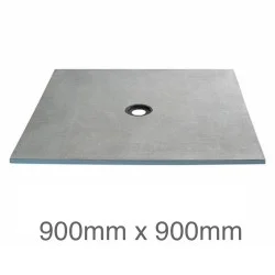 Marmox Showerlay Point - Centre Draining  Shower Tray - 22mm x 900mm x 900mm