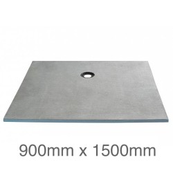 Marmox Showerlay Point - Offset Draining  Shower Tray - 24mm x 900mm x 1500mm