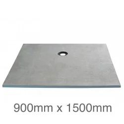 Marmox Showerlay Point - Offset Draining  Shower Tray - 24mm x 900mm x 1500mm