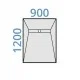 Marmox Showerlay Linear - Offset Draining  Shower Tray - 40mm x 900mm x 1200mm