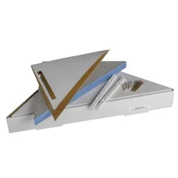Marmox Shower Corner Shelf - 240mm x 240mm x 30mm - Tileable Waterproof Shelf for Wetrooms