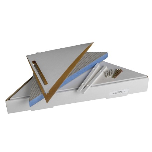 Marmox Shower Corner Shelf - 240mm × 240mm × 30mm - Tileable Waterproof Shelf for Wetrooms Marmox Shower Corner Shelf - 240mm × 240mm × 30mm - Tileable Waterproof Shelf for Wetrooms