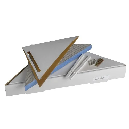 Marmox Shower Corner Shelf - 240mm x 240mm x 30mm - Tileable Waterproof Shelf for Wetrooms Marmox Shower Corner Shelf - 240mm x 240mm x 30mm - Tileable Waterproof Shelf for Wetrooms