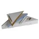 Marmox Shower Corner Shelf - 240mm x 240mm x 30mm - Tileable Waterproof Shelf for Wetrooms Marmox Shower Corner Shelf - 240mm x 240mm x 30mm - Tileable Waterproof Shelf for Wetrooms
