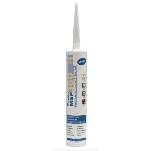 Marmox MSP360 Premium Adhesive and Sealant - 290ml - Crystal Clear