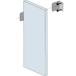 Marmox Wall Brackets - Galvanised Steel Fixings for Multiboard Installation - pack of 2