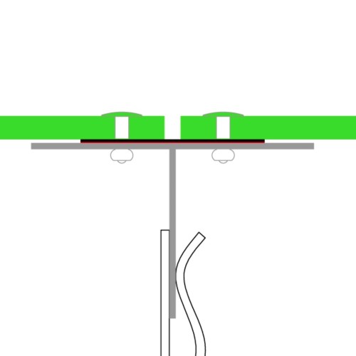 100mm Blackout Tape for Aluminium Rails - PVC/100 - 33m roll