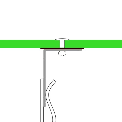 100mm Blackout Tape for Aluminium Rails - PVC/100 - 33m roll
