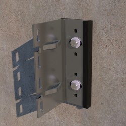 100mm Plastestrip FastFrame Aluminium Double Helping Hand Bracket - FF FIX/BRD/100