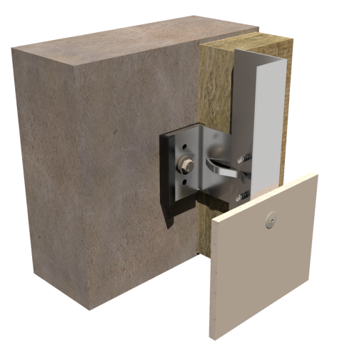 340mm Plastestrip FastFrame Aluminium Single Helping Hand Bracket - FF FIX/BR/340