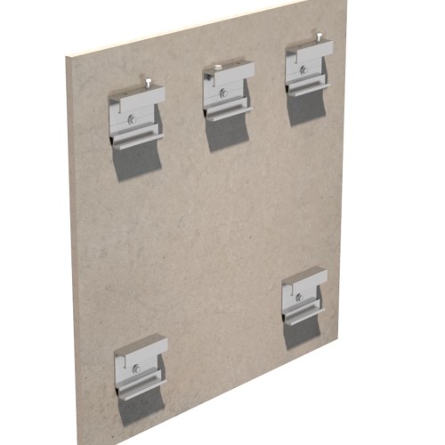 FastFrame Aluminium Standard Secret Fix Carrier Bracket for Hexagonal Collared Keil Anchors - G-C06602220.80.20